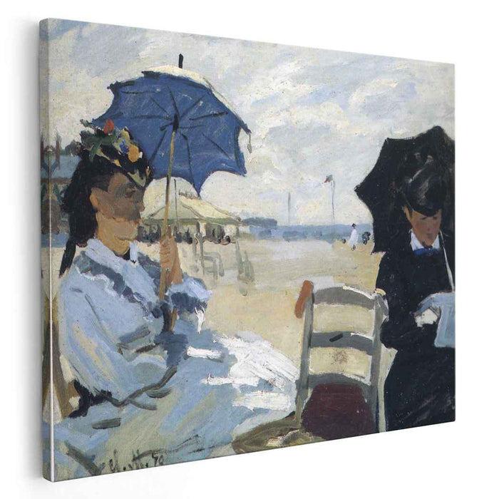 The Beach at Trouville (1870) by Claude Monet