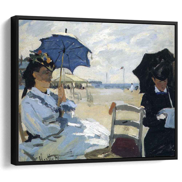 The Beach at Trouville (1870) by Claude Monet