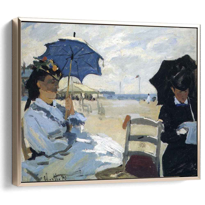 The Beach at Trouville (1870) by Claude Monet