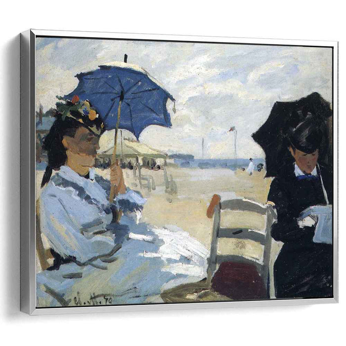 The Beach at Trouville (1870) by Claude Monet