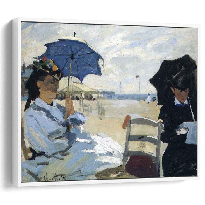 The Beach at Trouville (1870) by Claude Monet