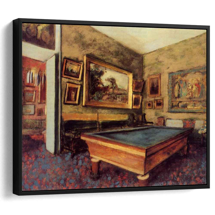 The Billiard Room at Menil-Hubert (1892) by Edgar Degas