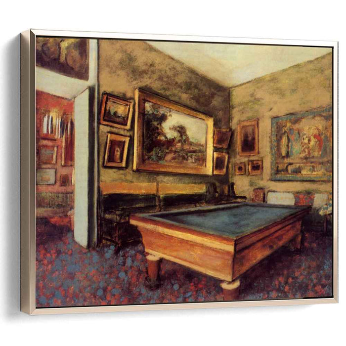 The Billiard Room at Menil-Hubert (1892) by Edgar Degas