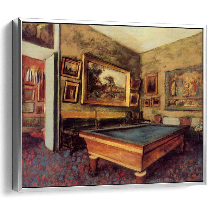 The Billiard Room at Menil-Hubert (1892) by Edgar Degas