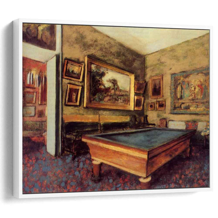 The Billiard Room at Menil-Hubert (1892) by Edgar Degas