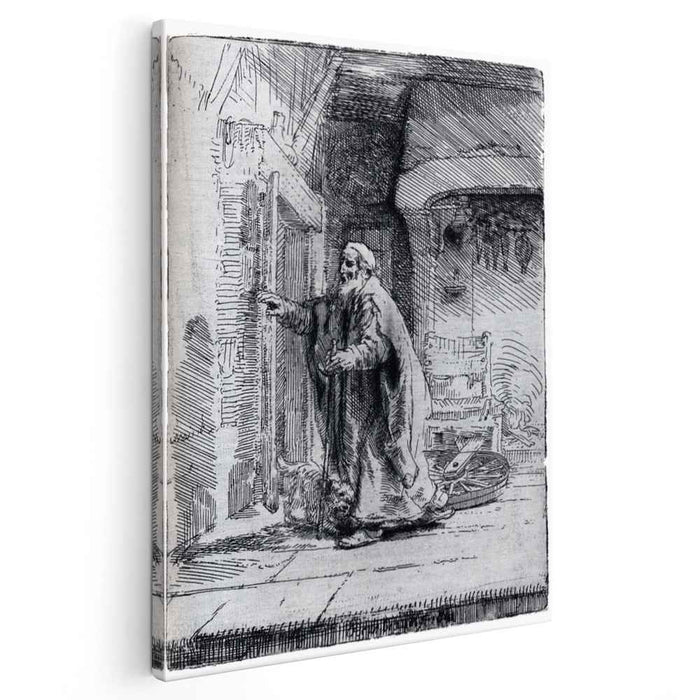 The blind Tobit (1651) by Rembrandt