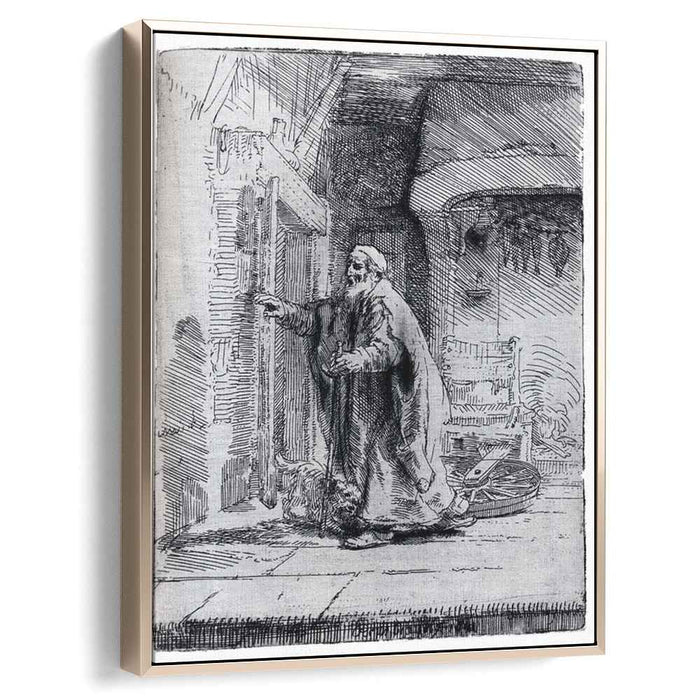 The blind Tobit (1651) by Rembrandt