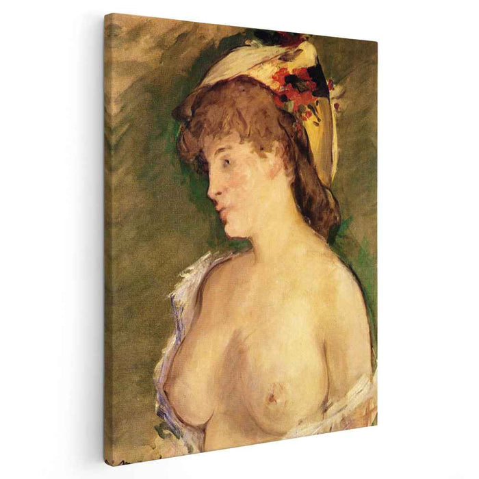 The Blonde with Bare Breasts (1878) by Edouard Manet