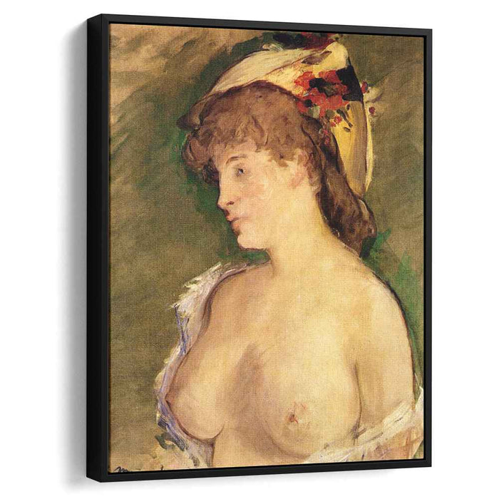 The Blonde with Bare Breasts (1878) by Edouard Manet