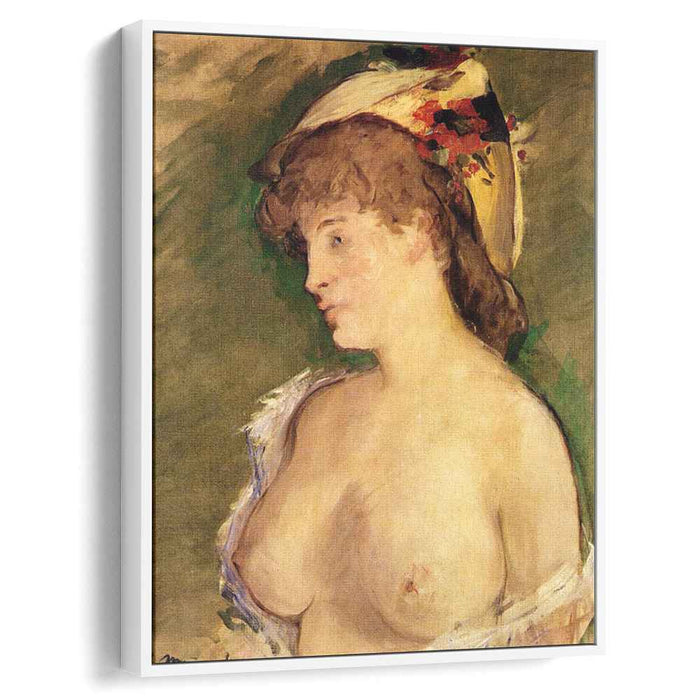 The Blonde with Bare Breasts (1878) by Edouard Manet