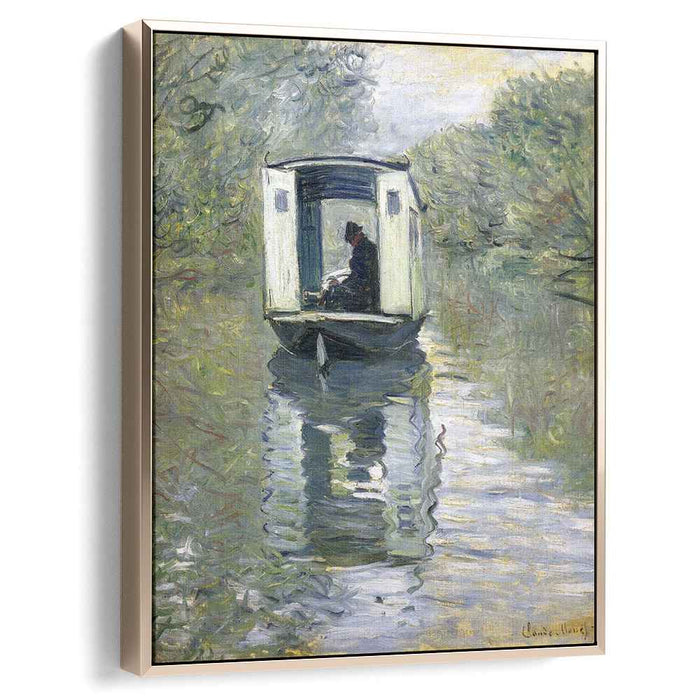 The Boat Studio (1876) by Claude Monet