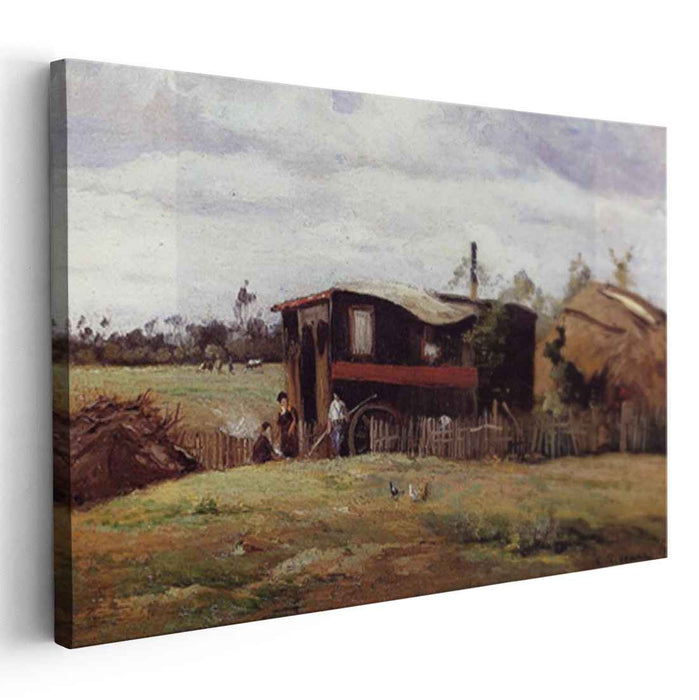 The bohemian's wagon (1862) by Camille Pissarro