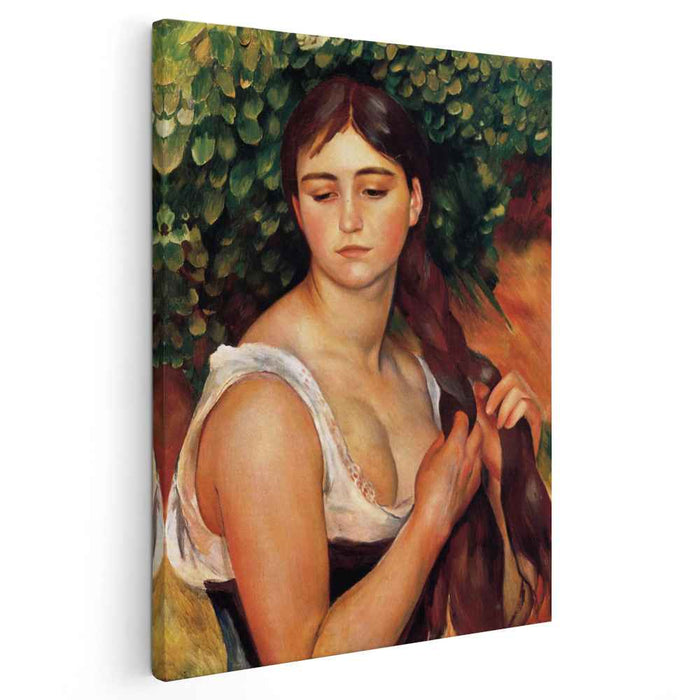 The Braid (Suzanne Valadon) (1886) by Pierre-Auguste Renoir