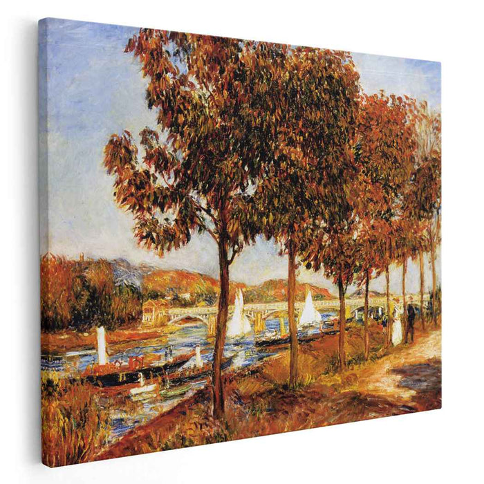 The Bridge at Argenteuil in Autumn (1882) by Pierre-Auguste Renoir