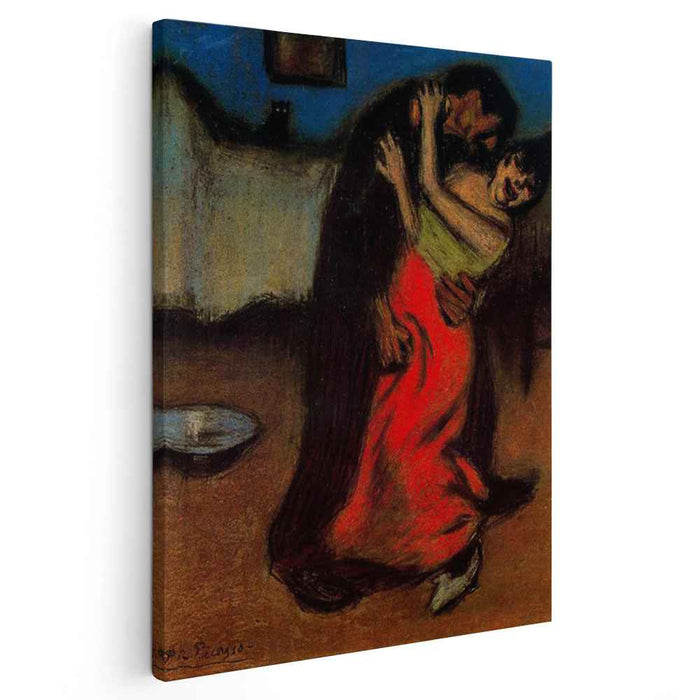 The brutal embrace (1900) by Pablo Picasso