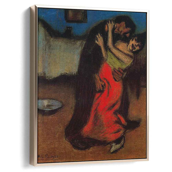 The brutal embrace (1900) by Pablo Picasso