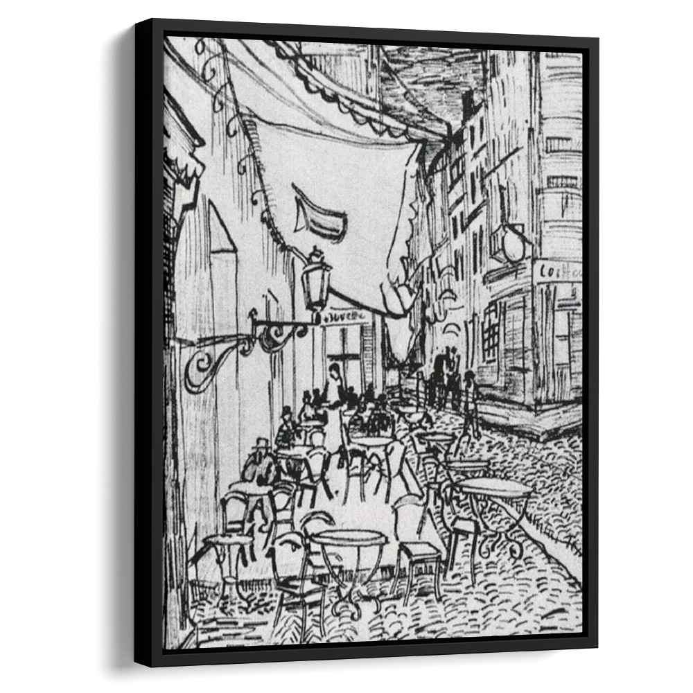 The Cafe Terrace on the Place du Forum, Arles, at Night by Vincent van Gogh