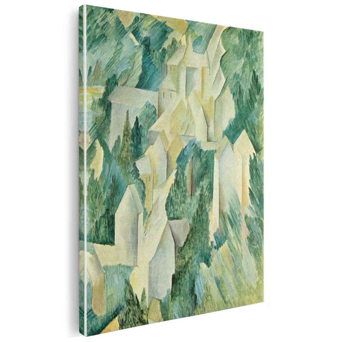 The Castle in La Roche Guyon (1909) by Georges Braque