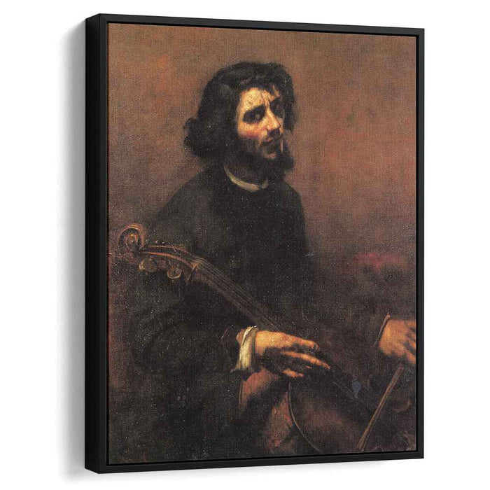The Cellist, Self Portrait by Gustave Courbet