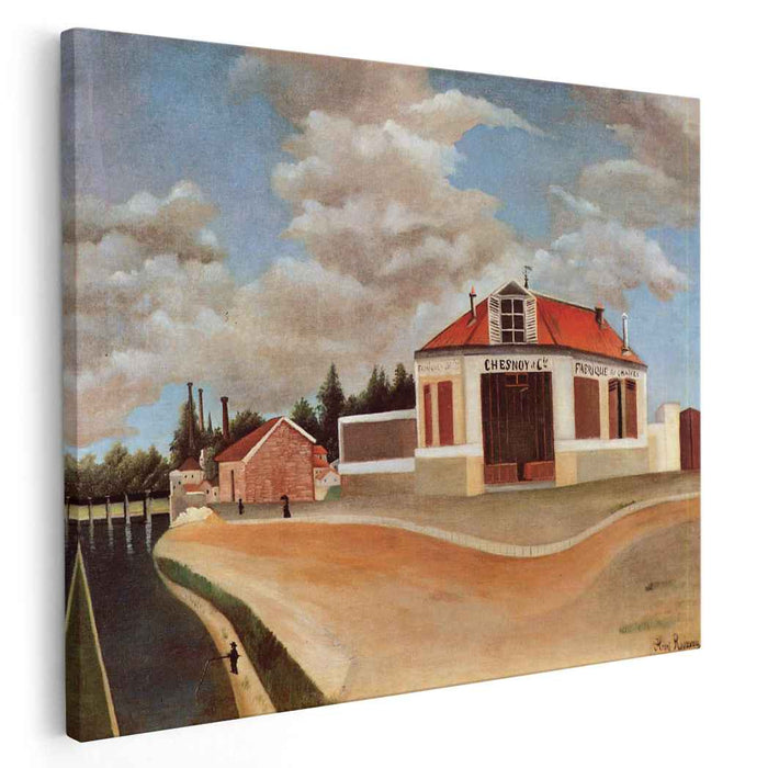 The chair factory at Alfortville (1897) by Henri Rousseau