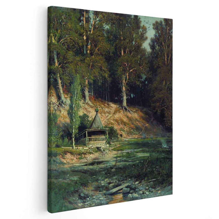 The chapel in forest (1893) by Ivan Shishkin