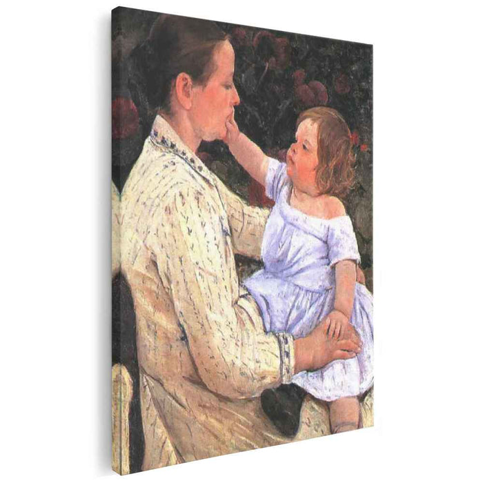 The Child`s Caress (1890) by Mary Cassatt