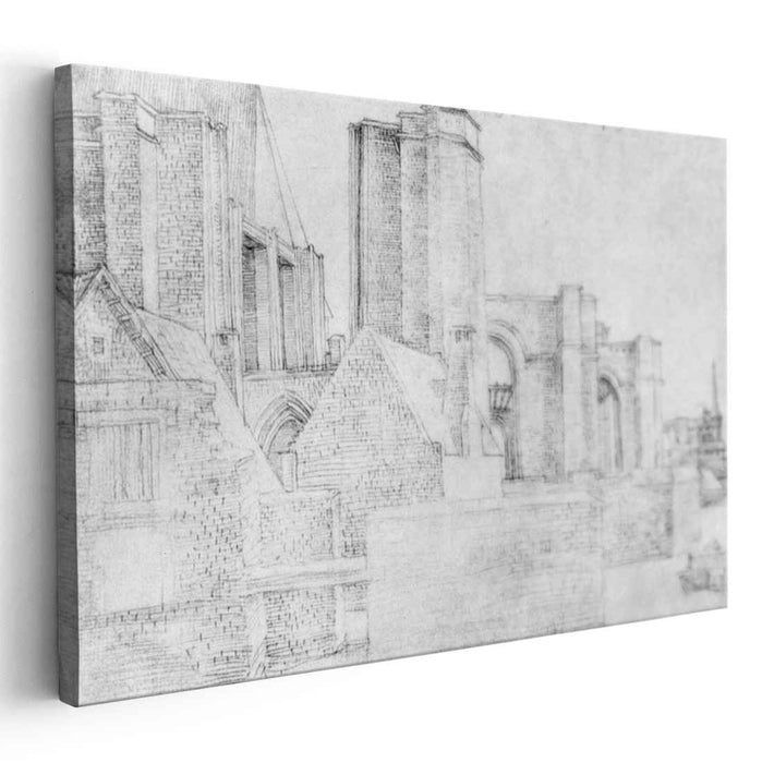 The choir of the Groote Kerk in Bergen op Zoon (1520) by Albrecht Durer