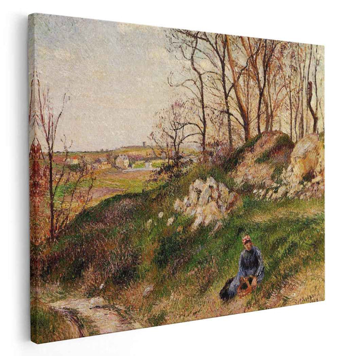 The Chou Quarries, Pontoise by Camille Pissarro
