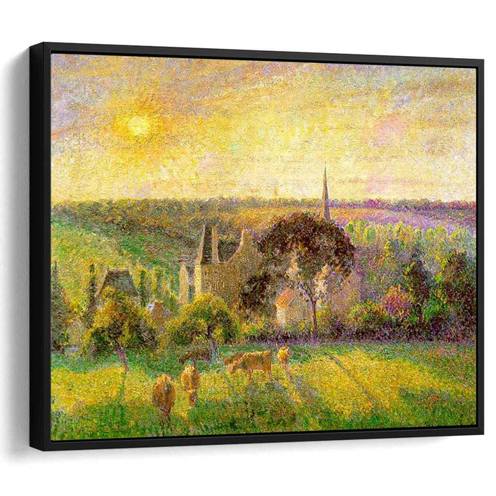 The Church and Farm of Eragny (1895) by Camille Pissarro