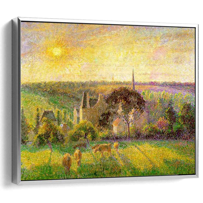 The Church and Farm of Eragny (1895) by Camille Pissarro