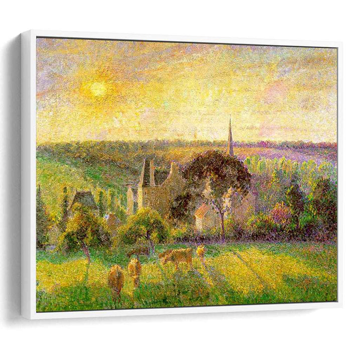 The Church and Farm of Eragny (1895) by Camille Pissarro