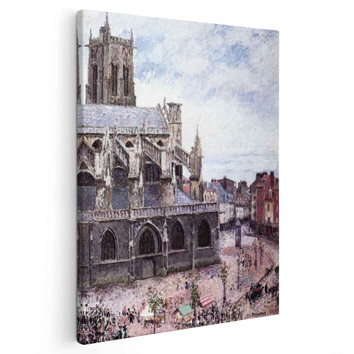 The Church of Saint Jacues, Dieppe, Rainy Weather by Camille Pissarro