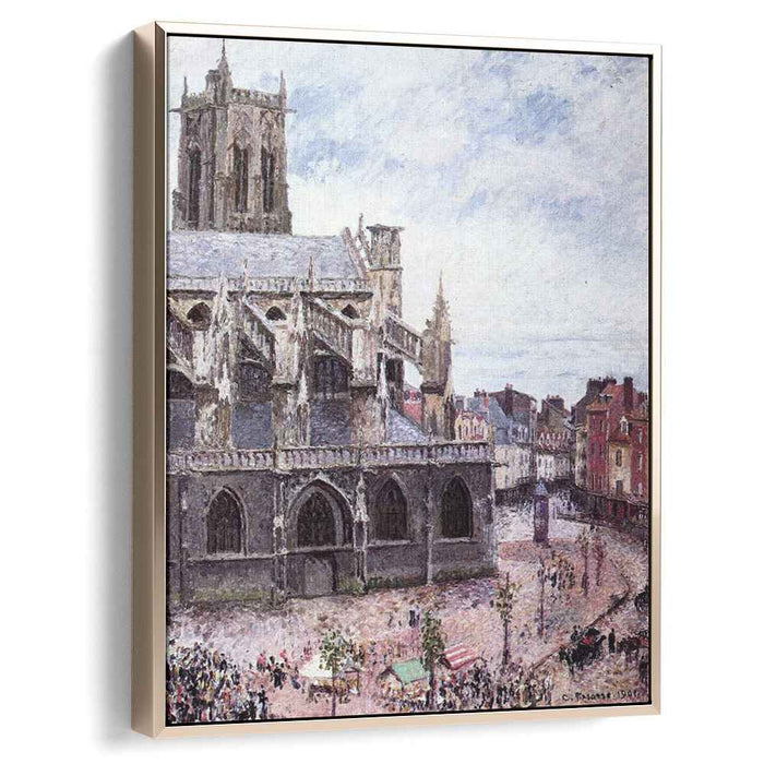 The Church of Saint Jacues, Dieppe, Rainy Weather by Camille Pissarro