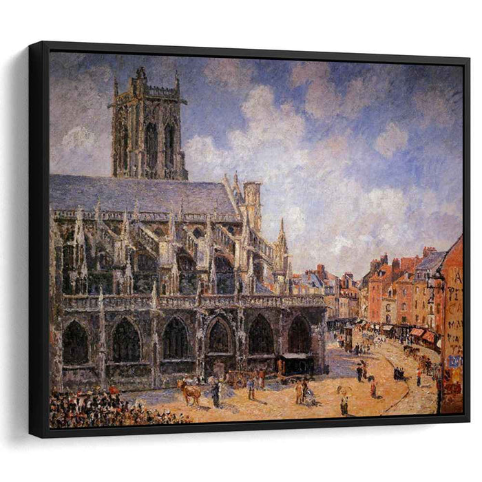The Church of St Jacques in Dieppe, Morning Sun by Camille Pissarro