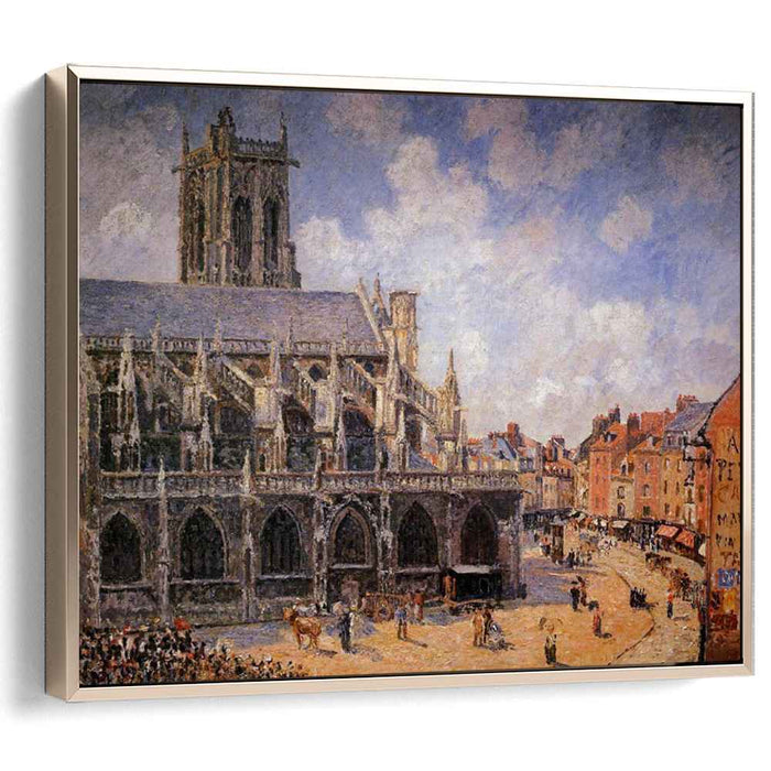 The Church of St Jacques in Dieppe, Morning Sun by Camille Pissarro