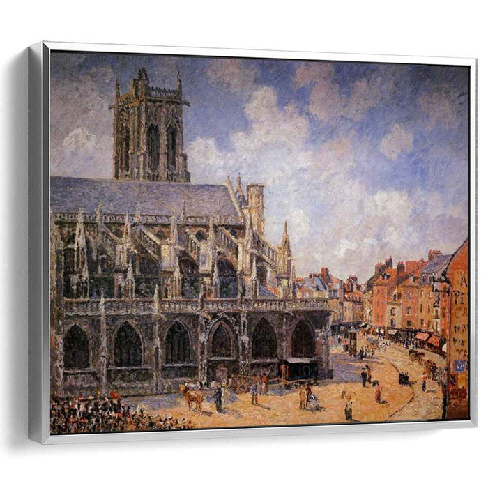 The Church of St Jacques in Dieppe, Morning Sun by Camille Pissarro