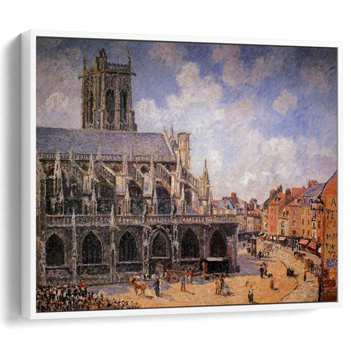 The Church of St Jacques in Dieppe, Morning Sun by Camille Pissarro