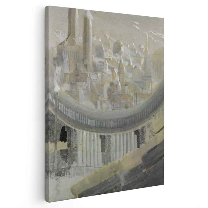 The city (1908) by Mikalojus Konstantinas Ciurlionis