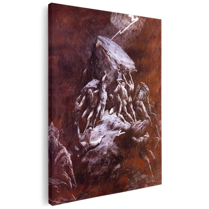 The Clash of the Titans (1866) by Gustave Dore