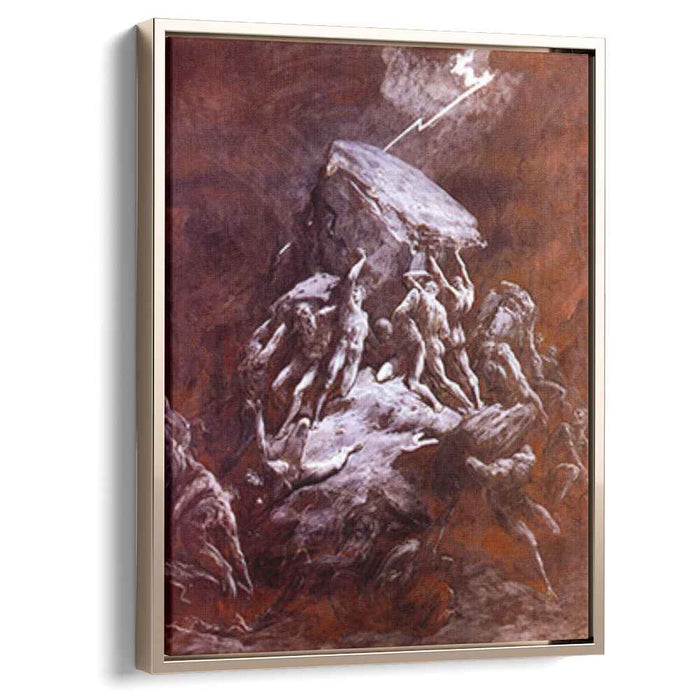 The Clash of the Titans (1866) by Gustave Dore