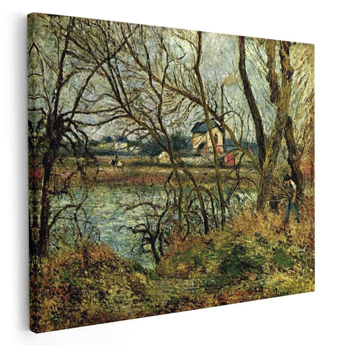 The Climbing Path, l'Hermitage by Camille Pissarro