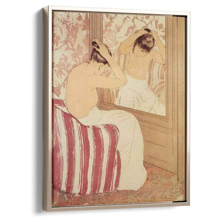 The Coiffure study (1891) by Mary Cassatt
