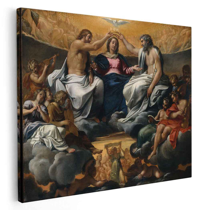 The coronation of the Virgin by Annibale Carracci
