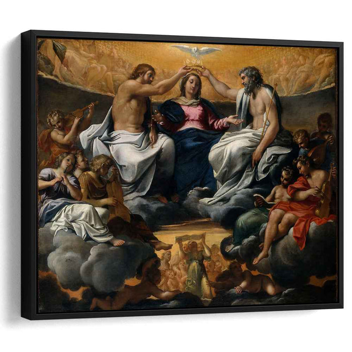 The coronation of the Virgin by Annibale Carracci