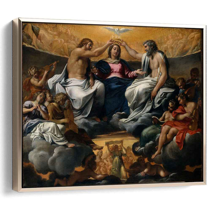 The coronation of the Virgin by Annibale Carracci