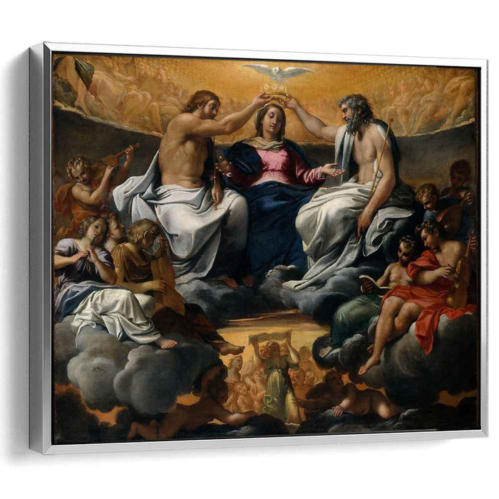 The coronation of the Virgin by Annibale Carracci