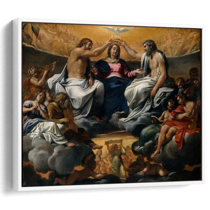 The coronation of the Virgin by Annibale Carracci