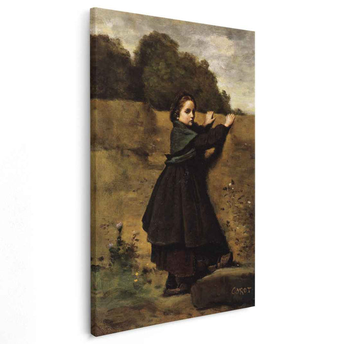 The Curious Little Girl (1860) by Camille Corot