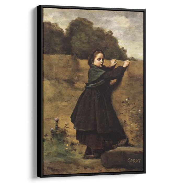 The Curious Little Girl (1860) by Camille Corot