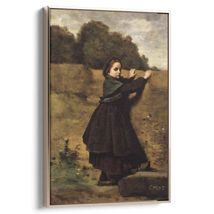 The Curious Little Girl (1860) by Camille Corot